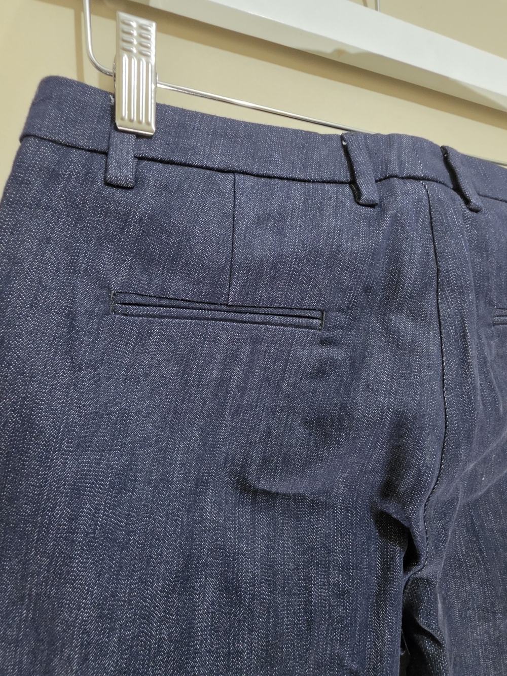 Moncler Women’s Tailored Pants Size 38EU Blue Waist 28 Slim Fit - Picture 9 of 15